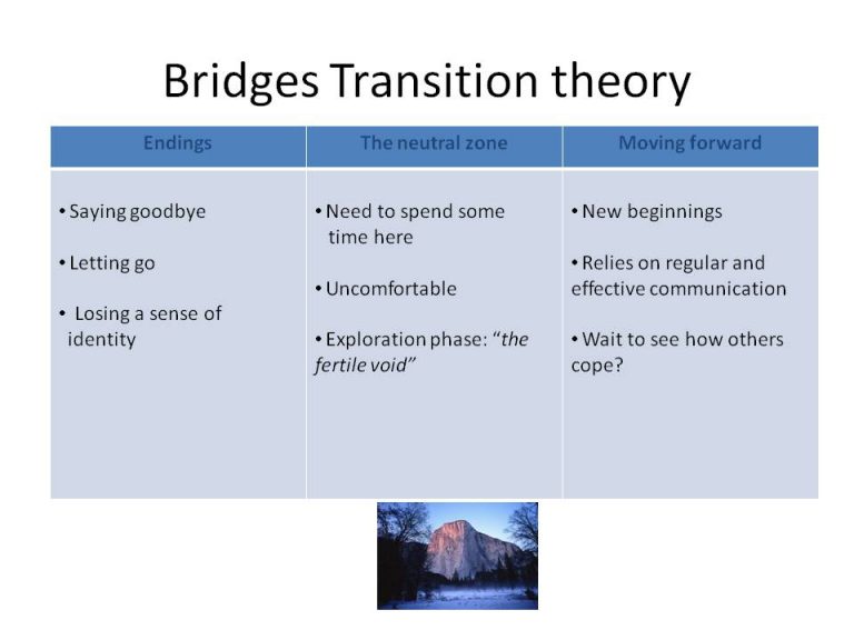 Bridges Transition model Crowe Associates